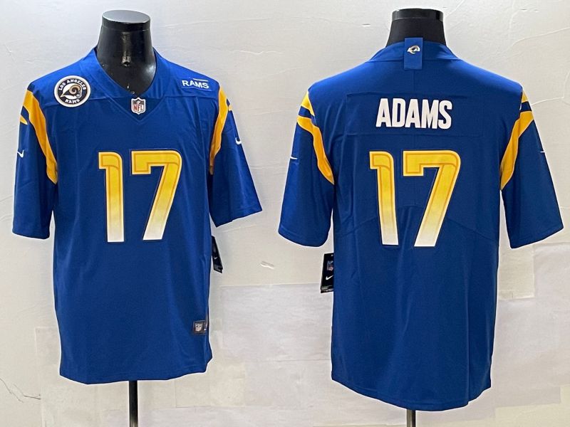 Men Los Angeles Rams #17 Nacua Blue Second generation 2025 Nike Limited NFL Jersey style 3->cleveland indians->MLB Jersey